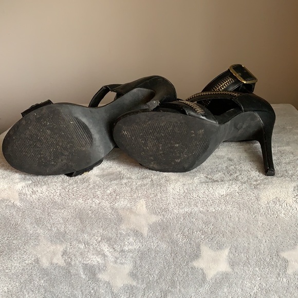 Steve Madden MOUROW Black Heels US 9.5 - Picture 6 of 7